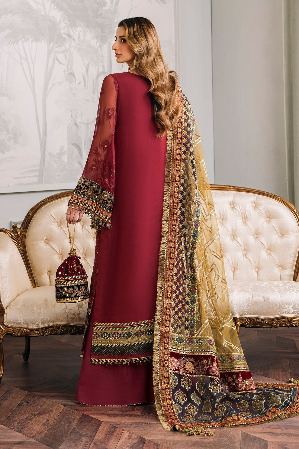 EMBROIDERED CHIFFON CH12-07 My Store