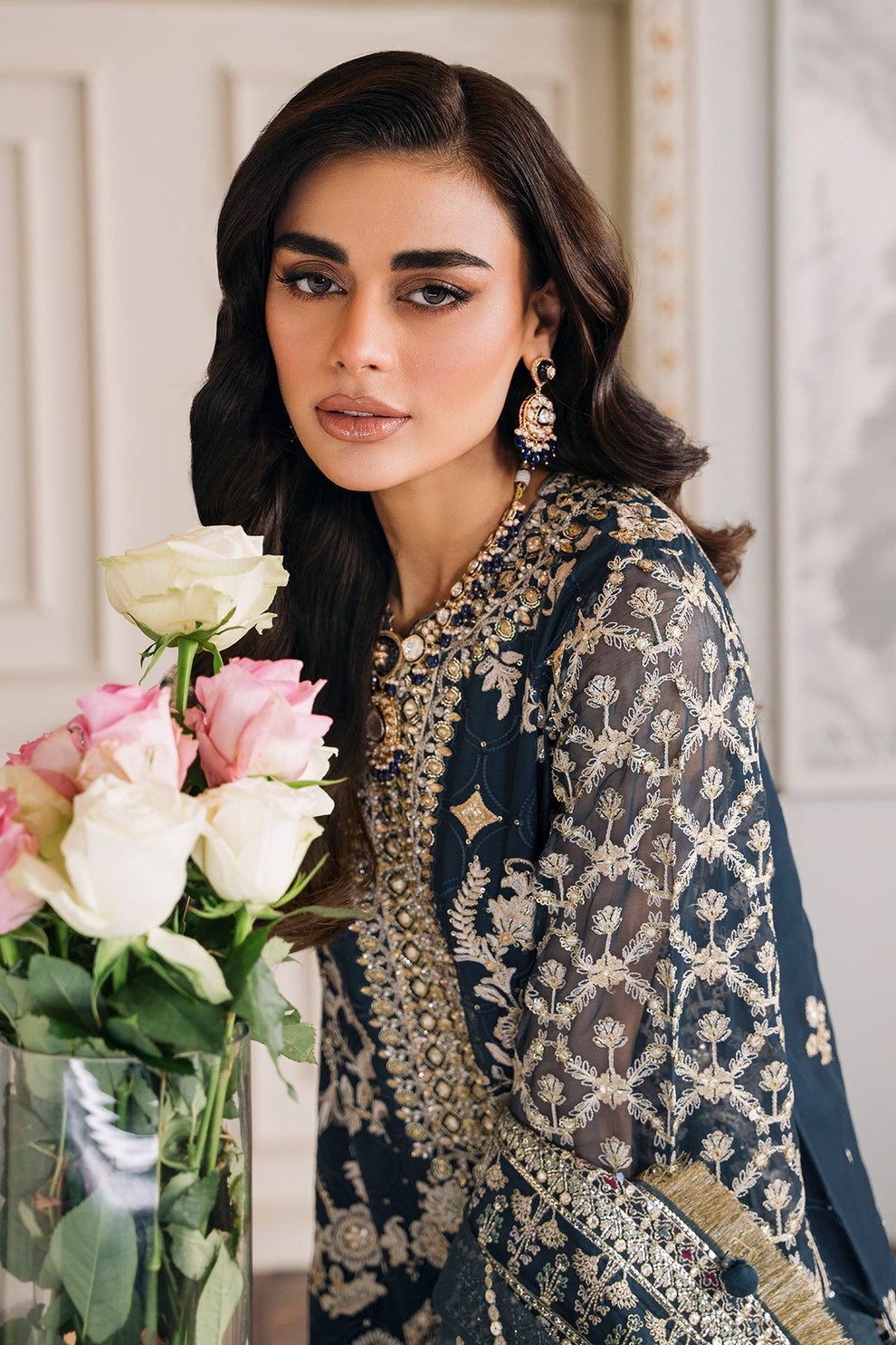 Baroque Embroidered chiffon CH12-01 Ayla's Atelier