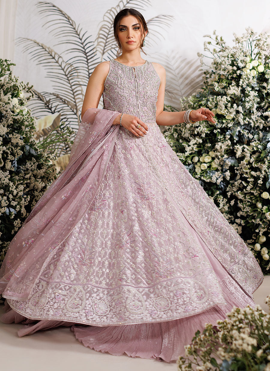 Farah Talib Aziz - Iris mauve kalidaar My Store