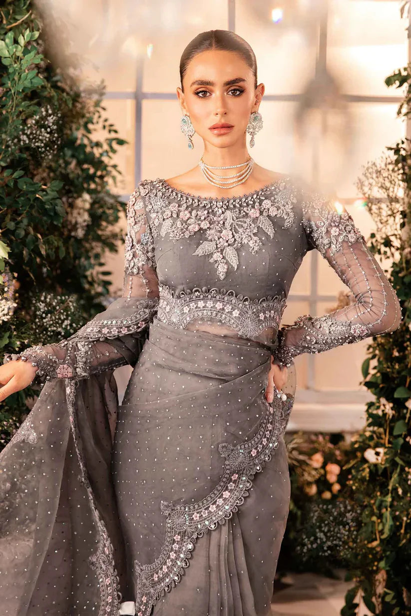 MARIA B | WEDDING EDITION '24 | 3 Piece Embroidered Organza Suit | BD-2902