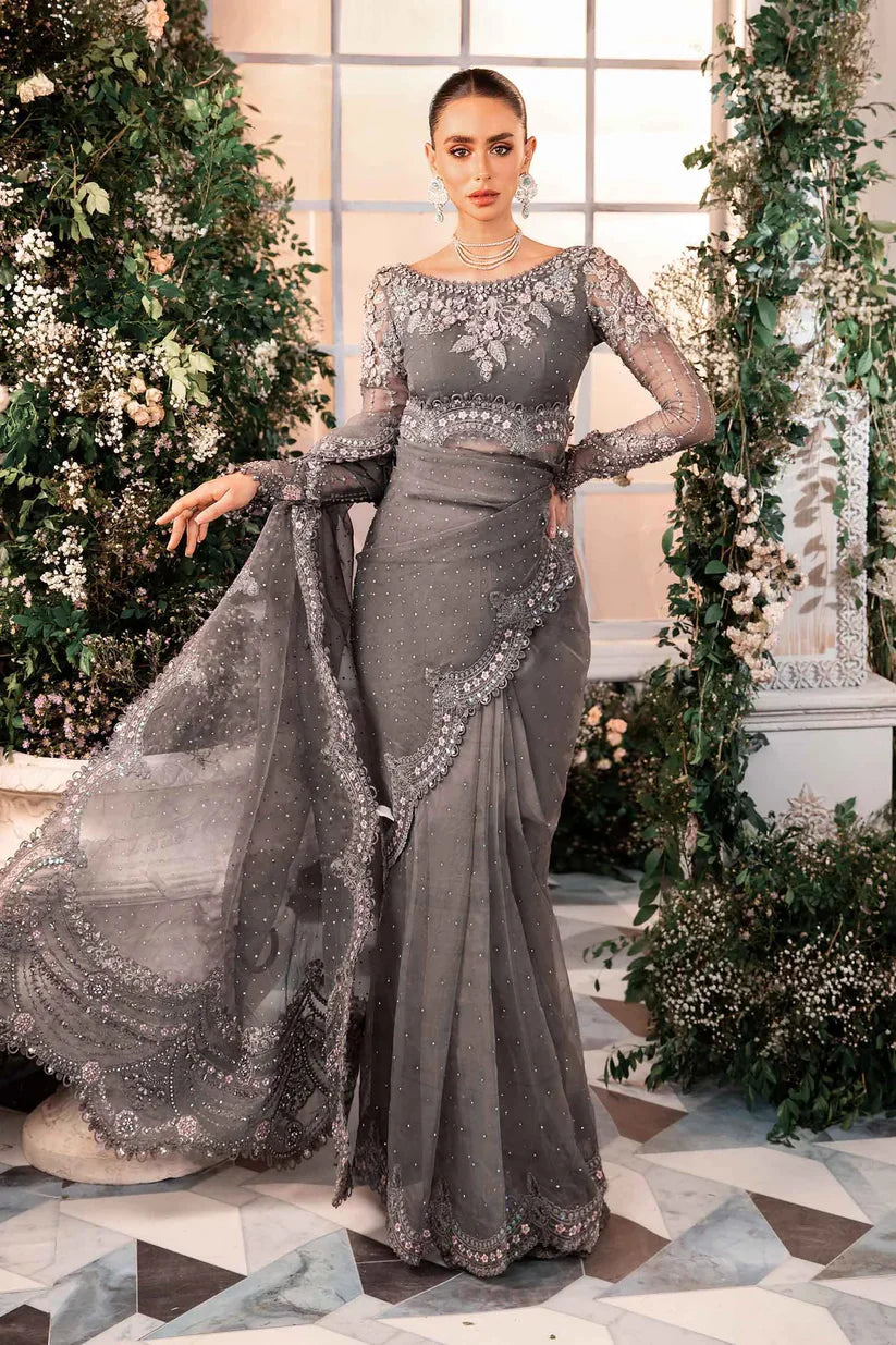 MARIA B | WEDDING EDITION '24 | 3 Piece Embroidered Organza Suit | BD-2902