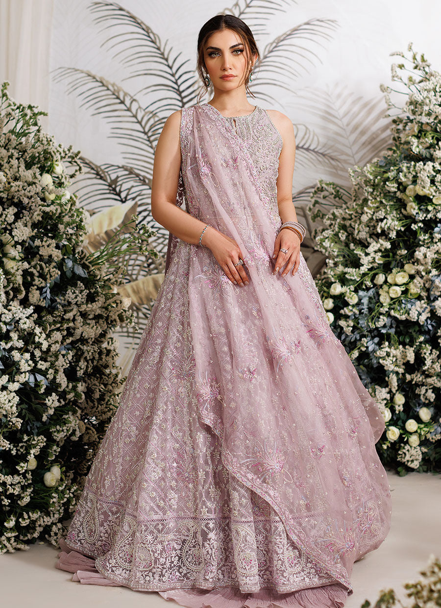 Farah Talib Aziz - Iris mauve kalidaar My Store