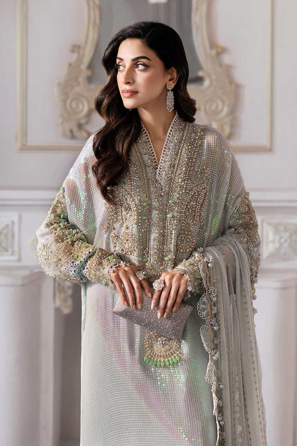 Maria B 3 Piece Ice Blue | BD-3005 Ayla's Atelier