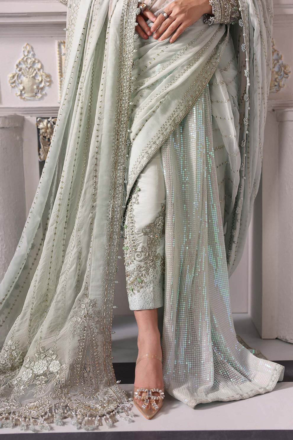 Maria B 3 Piece Ice Blue | BD-3005 Ayla's Atelier