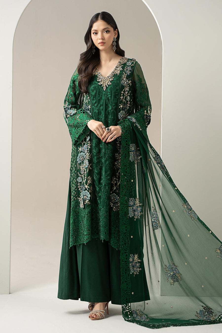 Maria B | BDS-3008 Emerald Green Ayla's Atelier