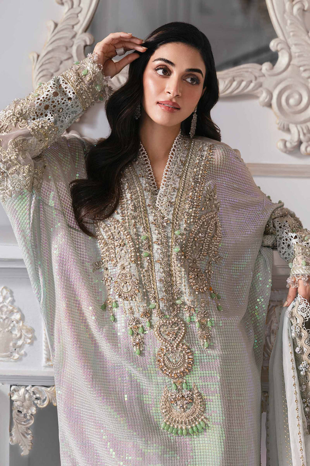 Maria B 3 Piece Ice Blue | BD-3005 Ayla's Atelier