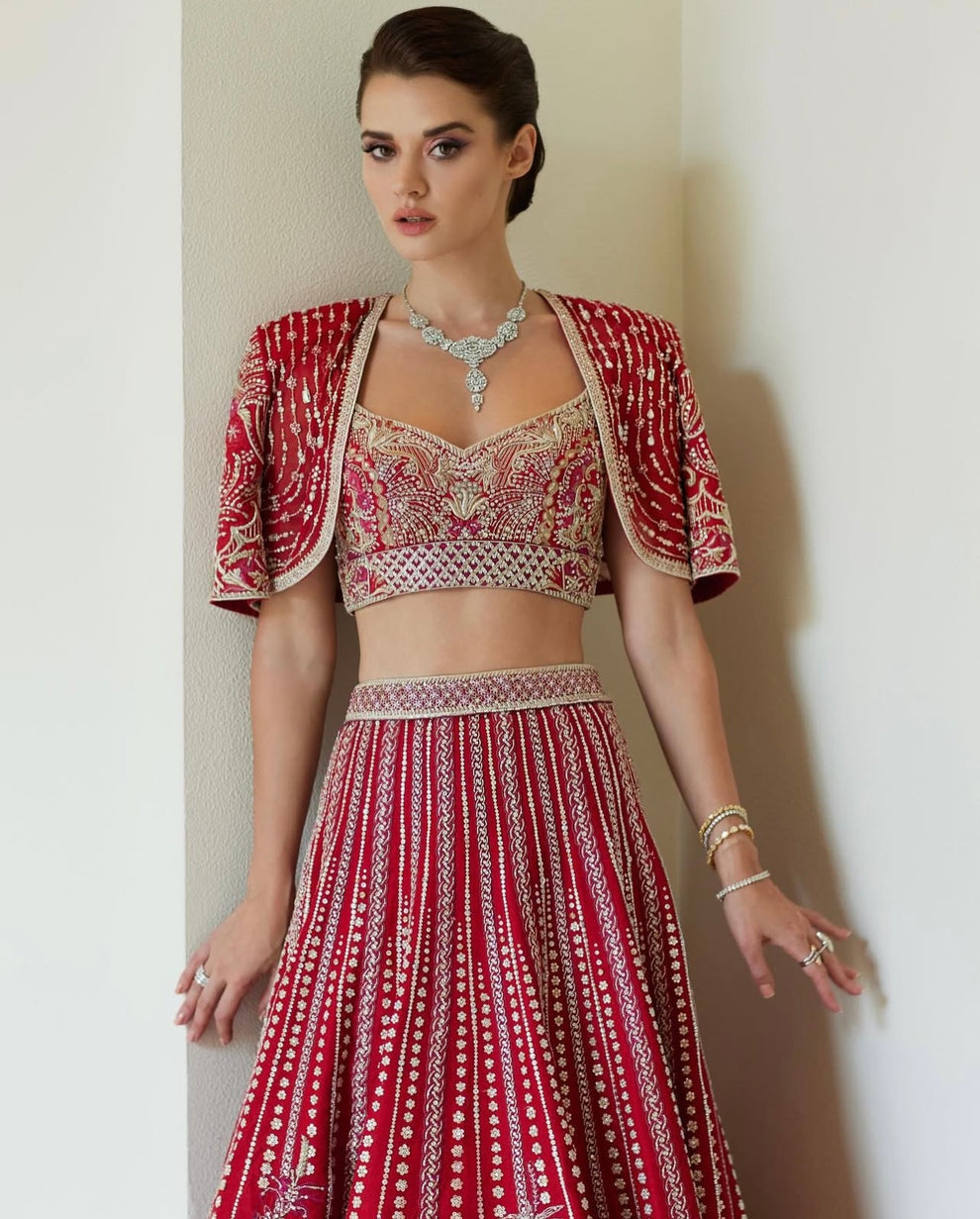 Faraz Manan - Red Bridal Couture Ayla's Atelier