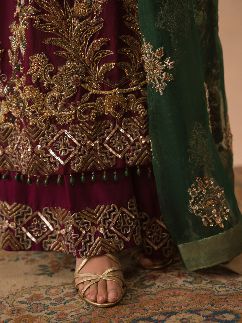 Abeera Usman Burgundy Dusk Ayla's Atelier
