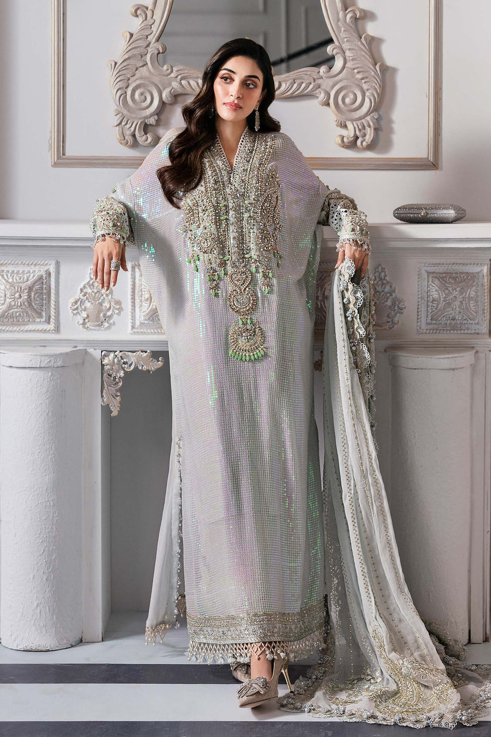 Maria B 3 Piece Ice Blue | BD-3005 Ayla's Atelier
