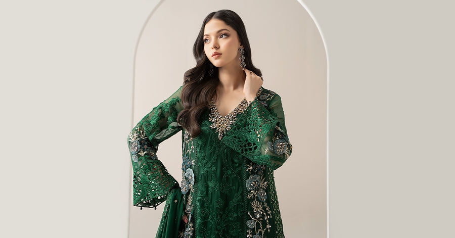 Maria B | BDS-3008 Emerald Green Ayla's Atelier