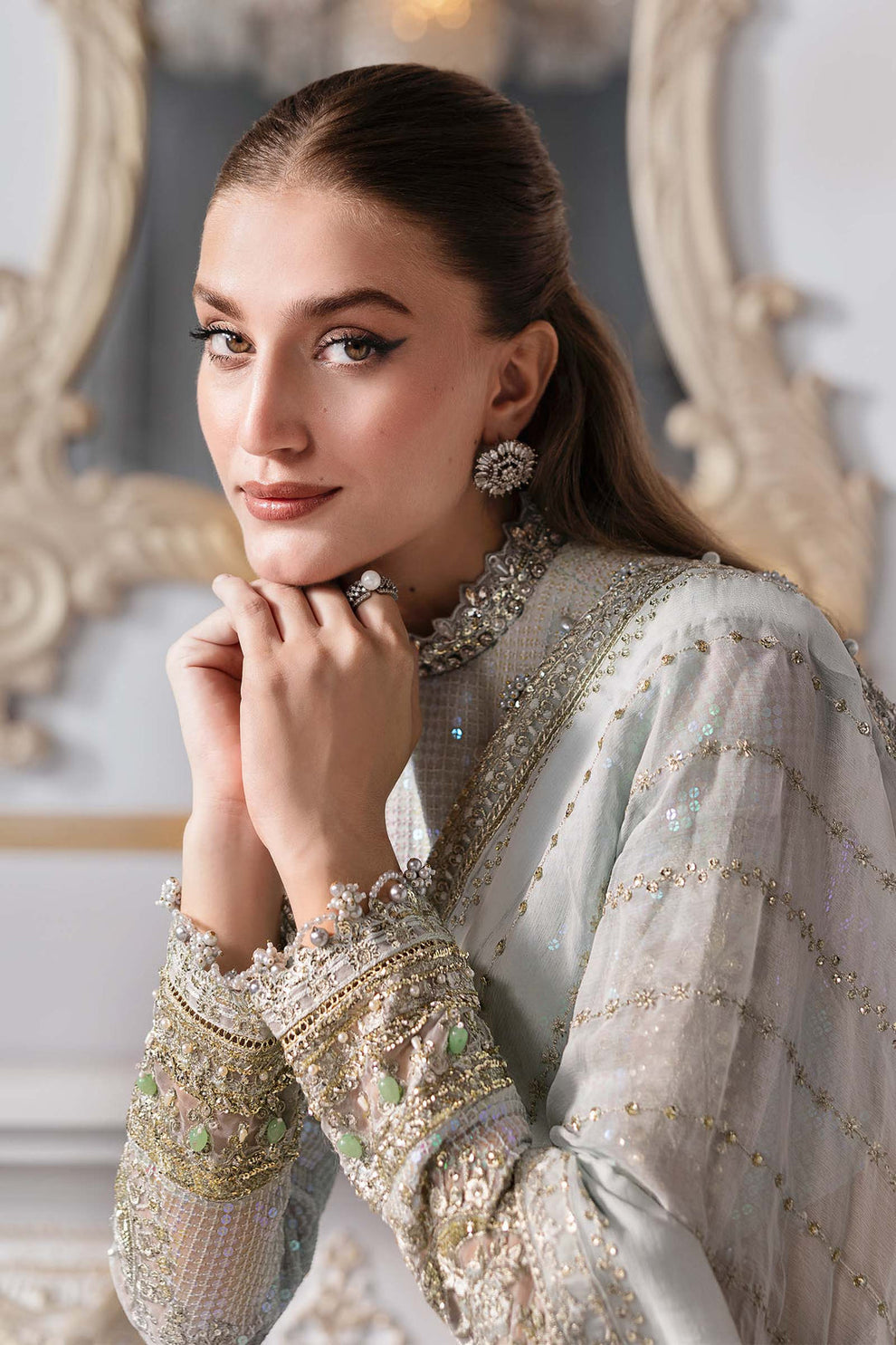 Maria B 3 Piece Ice Blue | BD-3005 Ayla's Atelier